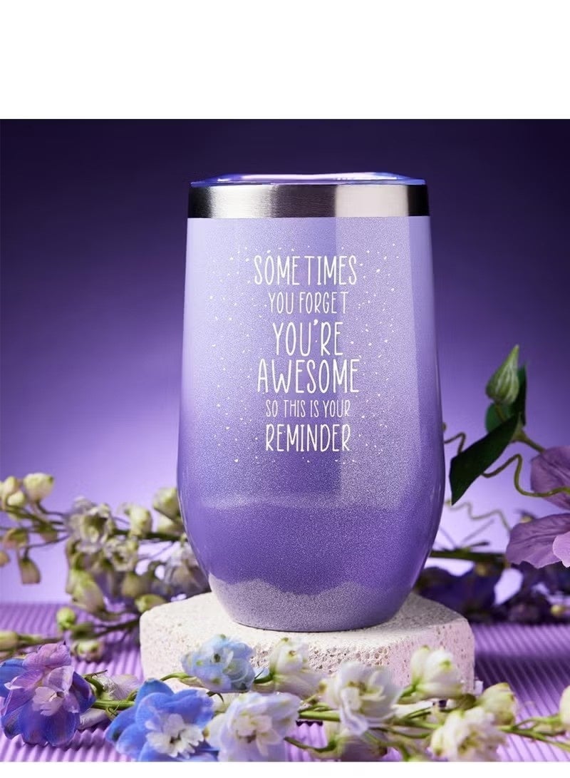 Beauenty Gifts for Women - Spa Gift Basket & Tumbler Set - Perfect Mothers Day, Birthday, Christmas, Stocking Stuffers, Valentines Day Gifts for Her - Women, Wife, Girlfriend, Friends, Sister, Mom (Purple) - Image 2